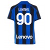 Herren Fußballbekleidung Inter Milan Romelu Lukaku #90 Heimtrikot 2022-23 Kurzarm